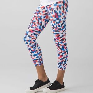 Lululemon Wunder Under Crop III Capoeria Multi-Confetti